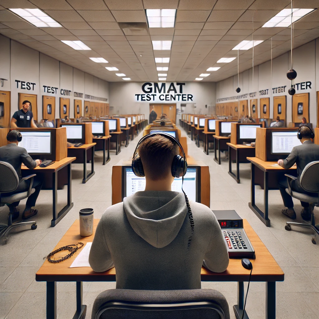 can you wear noise canceling headphones at gmat test center