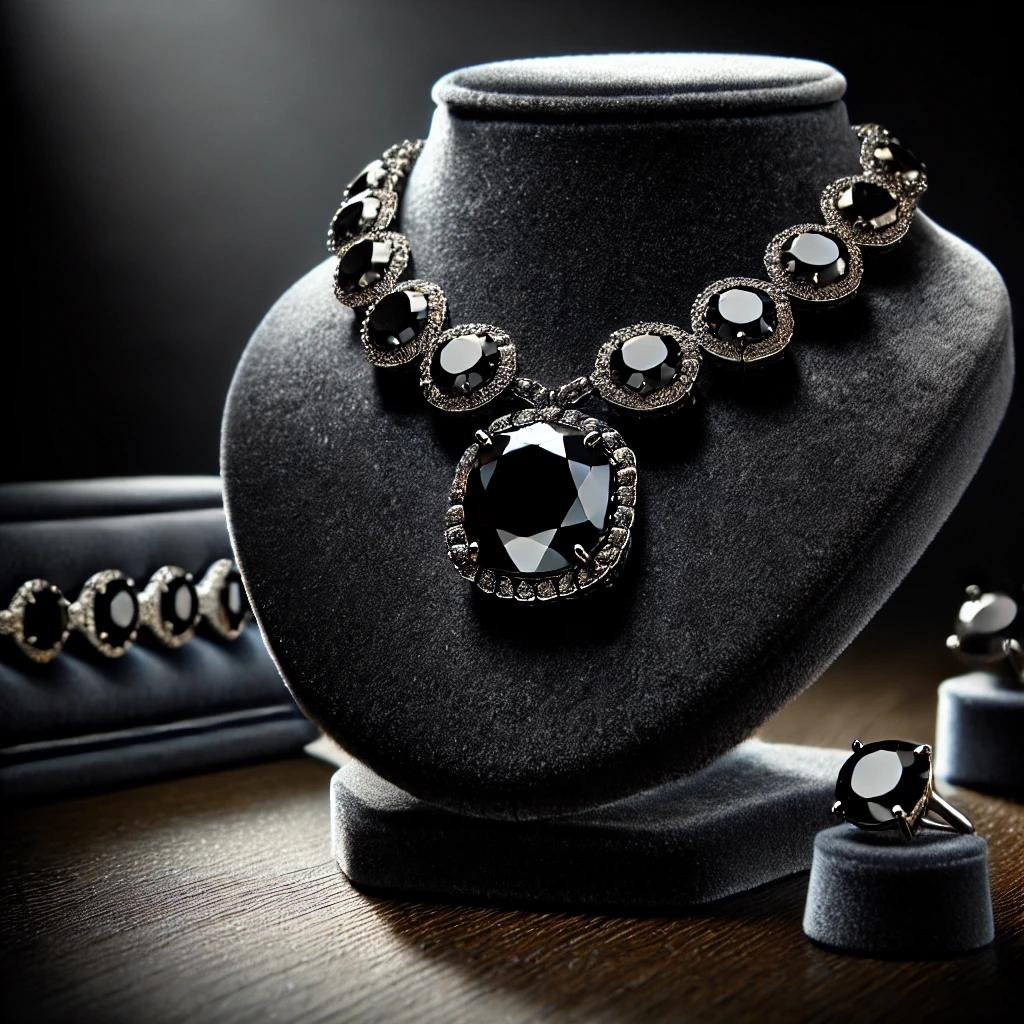black diamond necklace